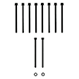 ES 72465-1 OE Replacement Series Cylinder Head Bolt, Set of 10