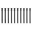 ES 72960 OE Replacement Series Cylinder Head Bolt, Set of 10