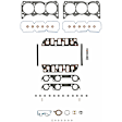 HS 9644 PT-1 Cylinder Head Gasket, 3.8L, 6Cyl