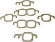 MS9275B Exhaust Manifold Gasket - Compressed fiber laminate, Direct Fit, Set of 6