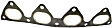 MS94118-1 Exhaust Manifold Gasket - Direct Fit, Sold Individually