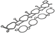 MS 95459-1 OE Replacement Series Intake Manifold Gasket - Set