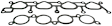 MS 95459-1 OE Replacement Series Intake Manifold Gasket - Set