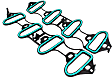 MS 96587 OE Replacement Series Intake Manifold Gasket - Set