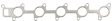 MS96785 Exhaust Manifold Gasket - Direct Fit, Set
