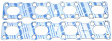 MS96946 Exhaust Manifold Gasket - Direct Fit, Set