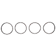 MS 97101 OE Replacement Series Intake Manifold Gasket - Set