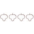 MS 97149 OE Replacement Series Intake Manifold Gasket - Set