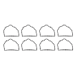 MS 97369 OE Replacement Series Intake Manifold Gasket - Set