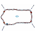 OS 30522 T OE Replacement Series Oil Pan Gasket - Rubber, Direct Fit, Sold Individually