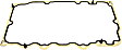 OS 30687 R OE Replacement Series Oil Pan Gasket - Rubber, Direct Fit, Sold Individually