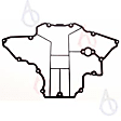OS 30703 R OE Replacement Series Oil Pan Gasket - Rubber, Direct Fit, Sold Individually