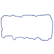 OS 30704 R Oil Pan Gasket - Rubber, Direct Fit, Set