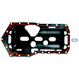 OS 30767 R Oil Pan Gasket - Rubber, Direct Fit, Set