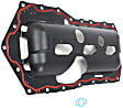 OS 30767 R Oil Pan Gasket - Rubber, Direct Fit, Set