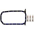 OS 30780 Oil Pan Gasket - Rubber, Direct Fit, Set