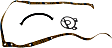 OS 34300 C OE Replacement Series Oil Pan Gasket - Cork and rubber, Direct Fit, Set
