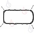 1987 Pontiac Fiero - Oil Pan Gasket, 6 Cyl 2.8L, Molded Rubber Gaskets Included