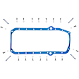 OS 34510 T OE Replacement Series Oil Pan Gasket - Rubber with steel core, Direct Fit, Sold Individually