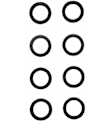 SS5566 Valve Stem Seal - Direct Fit, Set of 8
