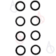 SS5566 Valve Stem Seal - Direct Fit, Set of 8