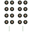 SS 72930 Valve Stem Seal - Direct Fit, Set of 16