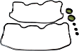 VS 50173 R Valve Cover Gasket, 3.0L, 6Cyl OE Replacement Series