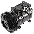 2014 Honda Crosstour - A/C Compressor, with 10SRE18C Compressor, With Clutch, 6-Groove Pulley, 3.5L 6Cyl