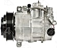 198369 A/C Compressor, With Clutch, 4-Seasons OE Replacement