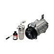 2006 GMC Sierra 2500 HD - A/C Compressor, With 10S17F Compressor; Accumulator With P-Nut Fitting Clocked At 3:00; With 17Mm Diameter Grey Orifice Tube, With Clutch, 4-Groove Pulley, 8 Cyl 6.0L