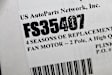 35407 4-Seasons OE Replacement Fan Motor - Direct Fit, Sold individually