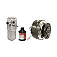 1990 Chevrolet K2500 - A/C Compressor, With Ltr4 Compressor; With Evaporator Mounting Expansion Device, With Clutch, 6-Groove Pulley, 6.2L 8Cyl