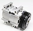 58120 A/C Compressor, With Clutch, 6-Groove Pulley, 4-Seasons OE Replacement