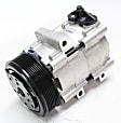 2000 Ford F-350 Super Duty - A/C Compressor, With FS10 Compressor, With Clutch, 8-Groove Pulley, 5.4L 8Cyl, 4-Seasons OE Replacement