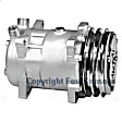 58551 A/C Compressor, With Clutch, 2-Groove Pulley, 4-Seasons OE Replacement