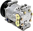 1997 Dodge Ram 1500 - A/C Compressor, with SD7H15 Compressor, U4692, U4605, With Clutch, 7-Groove Pulley, 4-Seasons OE Replacement