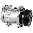 1995 Ford F-350 - A/C Compressor, with SD709 Compressor, With Clutch, 6-Groove Pulley, 6 Cyl 4.9L, 4-Seasons OE Replacement