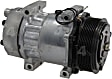 58702 A/C Compressor, With Clutch, 4-Seasons A/C Compressor