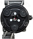 2008 Nissan Versa - A/C Compressor, Manual Transaxle, with CR10 Compressor, With Clutch, 6-Groove Pulley, 4-Seasons OE Replacement