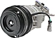 2002 Cadillac Escalade - A/C Compressor, with HU6 Compressor, without Rear AC, Use PAG 150 Compressor Oil, With Clutch, 4-Groove Pulley, 4-Seasons OE Replacement