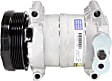 1999 GMC C1500 - A/C Compressor, with HT6 Compressor, Use PAG 150 Compressor Oil, With Clutch, 6-Groove Pulley, 4-Seasons OE Replacement