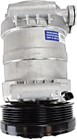 1999 GMC C1500 - A/C Compressor, with HT6 Compressor, Use PAG 150 Compressor Oil, With Clutch, 6-Groove Pulley, 4-Seasons OE Replacement