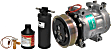 1990 Ford F-150 - A/C Compressor, with SD709 Compressor, Compressor with Direct Mount, With Clutch, 6-Groove Pulley, 5.8L 8Cyl, PAC-Kits Series