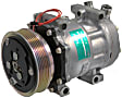 1990 Ford F-150 - A/C Compressor, with SD709 Compressor, Compressor with Direct Mount, With Clutch, 6-Groove Pulley, 5.8L 8Cyl, PAC-Kits Series
