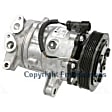 2002 Jeep Liberty - A/C Compressor, with SD7H15 Compressor, Model No. 4852, With Clutch, 6-Groove Pulley, 3.7L 6Cyl, 4-Seasons OE Replacement