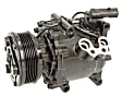 2001 Chrysler Sebring - A/C Compressor, Coupe, with TRSA090 Compressor, with Sanden Compressor, With Clutch, 6-Groove Pulley, 2.4L 4Cyl, 4-Seasons OE Replacement