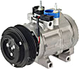 68183 A/C Compressor, With Clutch, 6-Groove Pulley, 4.2L, 6Cyl, 4-Seasons A/C Compressor
