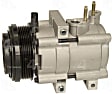 68198 A/C Compressor, With Clutch, 6-Groove Pulley, 4-Seasons OE Replacement