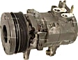 77361 A/C Compressor, With Clutch, 6-Groove Pulley, 4-Seasons OE Replacement