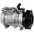 2002 Jeep Wrangler - A/C Compressor, with 10PA17C Compressor, May Require use of OE Manifold, With Clutch, 6-Groove Pulley, 2.5L 4Cyl, 4-Seasons OE Replacement